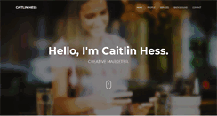 Desktop Screenshot of caitlinhess.com