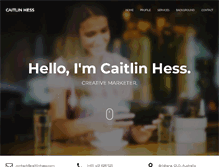 Tablet Screenshot of caitlinhess.com